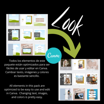 25 Publicaciones de Instagram editables en Canva