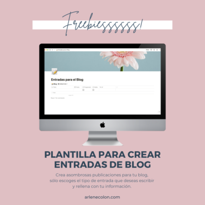 Plantilla para crear entradas de Blog