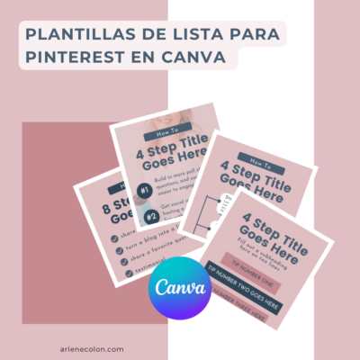 Plantilla de Listas para Pinterest