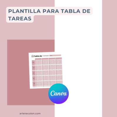 Plan de tareas