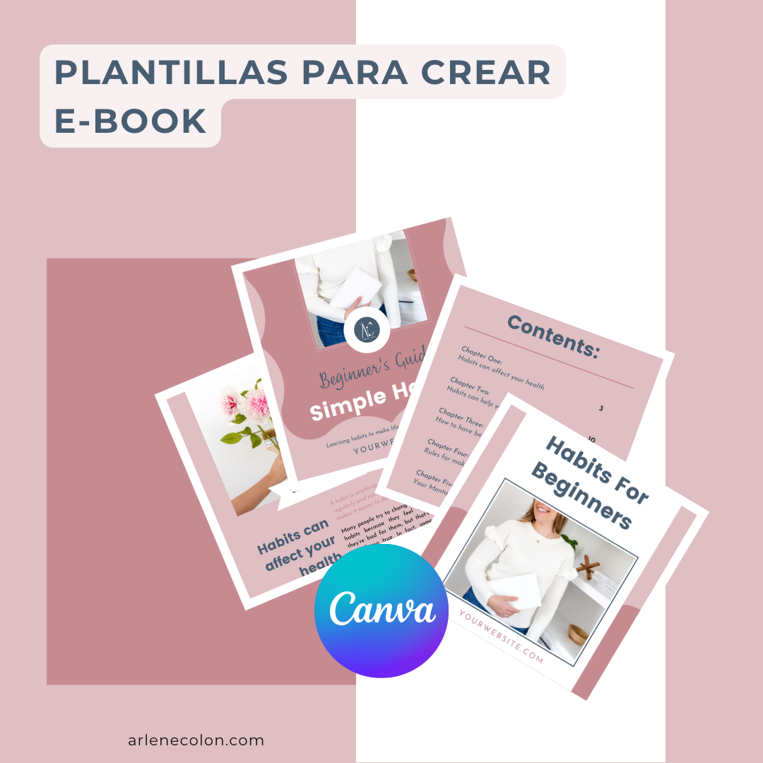 Plantilla Para Crear E Book En Canva Arlene Colón 3137